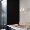 Industrial Scandinavian Chandelier, Black Metal Body, 32 x 32 cm, Height 78 cm, E27 Socket Max 40W, 90 cm Cable | Stylish Lighting for Modern Spaces