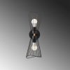 Industrial Wall Lamp, Black & Vintage, 17 x 25 cm, Height 36 cm | Metal Body, E27 Socket Max 40W | Stylish Lighting for Modern Spaces