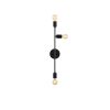 Industrial Wall Lamp, Black & Vintage, 17 x 25 cm, Height 36 cm | Metal Body, E27 Socket Max 40W | Stylish Lighting for Modern Spaces
