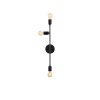 Industrial Wall Lamp, Black & Vintage, 17 x 25 cm, Height 36 cm | Metal Body, E27 Socket Max 40W | Stylish Lighting for Modern Spaces