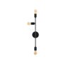 Industrial Wall Lamp, Black & Vintage, 17 x 25 cm, Height 36 cm | Metal Body, E27 Socket Max 40W | Stylish Lighting for Modern Spaces