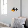 Industrial Wall Lamp, Black & Vintage, 17 x 25 cm, Height 36 cm | Metal Body, E27 Socket Max 40W | Stylish Lighting for Modern Spaces
