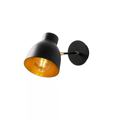 Opviq, 584TTM1904, Industrial wall lamp, black and vintage, 17 x 25 cm, height 36 cm | Metal housing, E27 Socket Max 40W | Stylish lighting for modern spaces