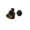 Industrial Wall Lamp, Black & Vintage, 17 x 25 cm, Height 36 cm | Metal Body, E27 Socket Max 40W | Stylish Lighting for Modern Spaces
