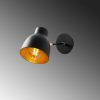 Industrial Wall Lamp, Black & Vintage, 17 x 25 cm, Height 36 cm | Metal Body, E27 Socket Max 40W | Stylish Lighting for Modern Spaces