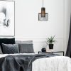 Industrial Wall Lamp, Black & Vintage, 17 x 25 cm, Height 36 cm | Metal Body, E27 Socket Max 40W | Stylish Lighting for Modern Spaces