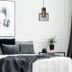Industrial Wall Lamp, Black & Vintage, 17 x 25 cm, Height 36 cm | Metal Body, E27 Socket Max 40W | Stylish Lighting for Modern Spaces