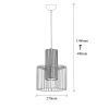 Industrial Wall Lamp, Black & Vintage, 17 x 25 cm, Height 36 cm | Metal Body, E27 Socket Max 40W | Stylish Lighting for Modern Spaces