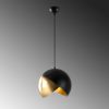 Industrial Wall Lamp, Black & Vintage, 17 x 25 cm, Height 36 cm | Metal Body, E27 Socket Max 40W | Stylish Lighting for Modern Spaces