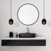 Industrial Wall Lamp, Black & Vintage, 17 x 25 cm, Height 36 cm | Metal Body, E27 Socket Max 40W | Stylish Lighting for Modern Spaces