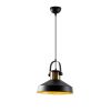 Industrial Wall Lamp, Black & Vintage, 17 x 25 cm, Height 36 cm | Metal Body, E27 Socket Max 40W | Stylish Lighting for Modern Spaces