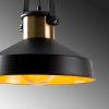 Industrial Wall Lamp, Black & Vintage, 17 x 25 cm, Height 36 cm | Metal Body, E27 Socket Max 40W | Stylish Lighting for Modern Spaces