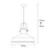 Industrial Wall Lamp, Black & Vintage, 17 x 25 cm, Height 36 cm | Metal Body, E27 Socket Max 40W | Stylish Lighting for Modern Spaces