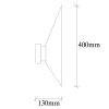 Industrial Wall Lamp, Black & Vintage, 17 x 25 cm, Height 36 cm | Metal Body, E27 Socket Max 40W | Stylish Lighting for Modern Spaces