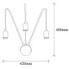 Industrial Wall Lamp, Black & Vintage, 17 x 25 cm, Height 36 cm | Metal Body, E27 Socket Max 40W | Stylish Lighting for Modern Spaces