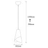 Industrial Wall Lamp, Black & Vintage, 17 x 25 cm, Height 36 cm | Metal Body, E27 Socket Max 40W | Stylish Lighting for Modern Spaces