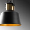 Industrial Wall Lamp, Black & Vintage, 17 x 25 cm, Height 36 cm | Metal Body, E27 Socket Max 40W | Stylish Lighting for Modern Spaces