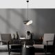 Industrial Scandinavian Chandelier, Black Metal Body, 32 x 32 cm, Height 78 cm, E27 Socket Max 40W, 90 cm Cable | Stylish Lighting for Modern Spaces