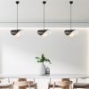 Industrial Scandinavian Chandelier, Black Metal Body, 32 x 32 cm, Height 78 cm, E27 Socket Max 40W, 90 cm Cable | Stylish Lighting for Modern Spaces