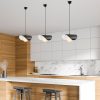 Industrial Scandinavian Chandelier, Black Metal Body, 32 x 32 cm, Height 78 cm, E27 Socket Max 40W, 90 cm Cable | Stylish Lighting for Modern Spaces