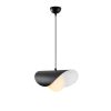 Industrial Scandinavian Chandelier, Black Metal Body, 32 x 32 cm, Height 78 cm, E27 Socket Max 40W, 90 cm Cable | Stylish Lighting for Modern Spaces