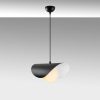 Industrial Scandinavian Chandelier, Black Metal Body, 32 x 32 cm, Height 78 cm, E27 Socket Max 40W, 90 cm Cable | Stylish Lighting for Modern Spaces