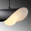 Industrial Scandinavian Chandelier, Black Metal Body, 32 x 32 cm, Height 78 cm, E27 Socket Max 40W, 90 cm Cable | Stylish Lighting for Modern Spaces