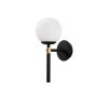 Industrial Wall Lamp, Black & Vintage, 17 x 25 cm, Height 36 cm | Metal Body, E27 Socket Max 40W | Stylish Lighting for Modern Spaces