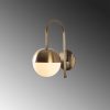 Industrial Wall Lamp, Black & Vintage, 17 x 25 cm, Height 36 cm | Metal Body, E27 Socket Max 40W | Stylish Lighting for Modern Spaces