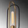 Industrial Wall Lamp, Black & Vintage, 17 x 25 cm, Height 36 cm | Metal Body, E27 Socket Max 40W | Stylish Lighting for Modern Spaces