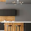 Industrial Scandinavian Chandelier, Black Metal Body, 32 x 32 cm, Height 78 cm, E27 Socket Max 40W, 90 cm Cable | Stylish Lighting for Modern Spaces