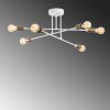 Industrial Scandinavian Chandelier, Black Metal Body, 32 x 32 cm, Height 78 cm, E27 Socket Max 40W, 90 cm Cable | Stylish Lighting for Modern Spaces