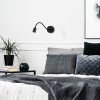 Industrial Wall Lamp, Black & Vintage, 17 x 25 cm, Height 36 cm | Metal Body, E27 Socket Max 40W | Stylish Lighting for Modern Spaces