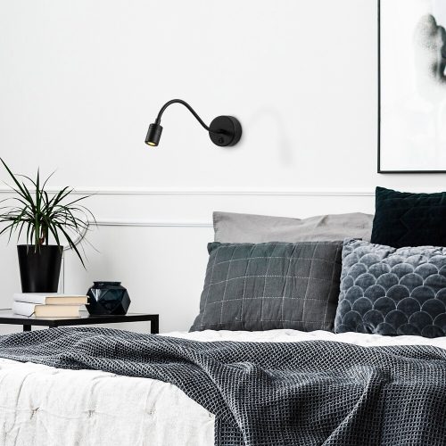 Industrial Wall Lamp, Black & Vintage, 17 x 25 cm, Height 36 cm | Metal Body, E27 Socket Max 40W | Stylish Lighting for Modern Spaces
