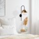 Industrial Wall Lamp, Black & Vintage, 17 x 25 cm, Height 36 cm | Metal Body, E27 Socket Max 40W | Stylish Lighting for Modern Spaces