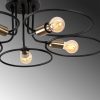 Industrial Wall Lamp, Black & Vintage, 17 x 25 cm, Height 36 cm | Metal Body, E27 Socket Max 40W | Stylish Lighting for Modern Spaces