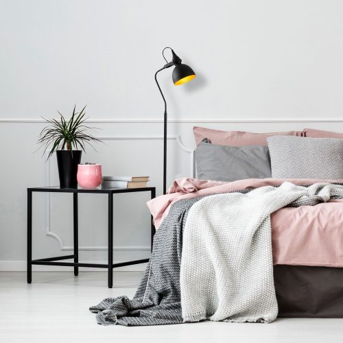 Industrial Wall Lamp, Black & Vintage, 17 x 25 cm, Height 36 cm | Metal Body, E27 Socket Max 40W | Stylish Lighting for Modern Spaces