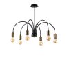 Industrial Wall Lamp, Black & Vintage, 17 x 25 cm, Height 36 cm | Metal Body, E27 Socket Max 40W | Stylish Lighting for Modern Spaces