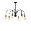 Industrial Wall Lamp, Black & Vintage, 17 x 25 cm, Height 36 cm | Metal Body, E27 Socket Max 40W | Stylish Lighting for Modern Spaces