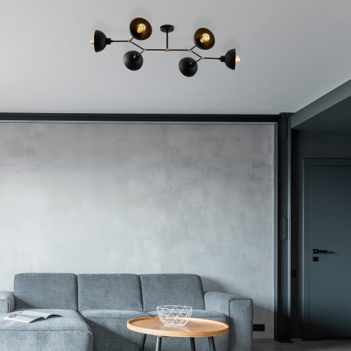 Industrial Wall Lamp, Black & Vintage, 17 x 25 cm, Height 36 cm | Metal Body, E27 Socket Max 40W | Stylish Lighting for Modern Spaces