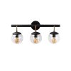 Industrial Wall Lamp, Black & Vintage, 17 x 25 cm, Height 36 cm | Metal Body, E27 Socket Max 40W | Stylish Lighting for Modern Spaces