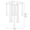 Industrial Wall Lamp, Black & Vintage, 17 x 25 cm, Height 36 cm | Metal Body, E27 Socket Max 40W | Stylish Lighting for Modern Spaces