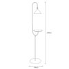 Industrial Wall Lamp, Black & Vintage, 17 x 25 cm, Height 36 cm | Metal Body, E27 Socket Max 40W | Stylish Lighting for Modern Spaces