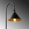 Industrial Wall Lamp, Black & Vintage, 17 x 25 cm, Height 36 cm | Metal Body, E27 Socket Max 40W | Stylish Lighting for Modern Spaces