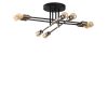 Industrial Wall Lamp, Black & Vintage, 17 x 25 cm, Height 36 cm | Metal Body, E27 Socket Max 40W | Stylish Lighting for Modern Spaces