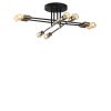 Industrial Wall Lamp, Black & Vintage, 17 x 25 cm, Height 36 cm | Metal Body, E27 Socket Max 40W | Stylish Lighting for Modern Spaces