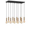 Industrial Wall Lamp, Black & Vintage, 17 x 25 cm, Height 36 cm | Metal Body, E27 Socket Max 40W | Stylish Lighting for Modern Spaces