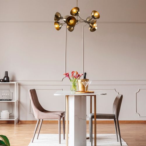 Opviq, 584TTM1198, Industrial Wall Lamp, Black & Vintage, 17 x 25 cm, Height 36 cm | Metal Body, E27 Socket Max 40W | Stylish Lighting for Modern Spaces
