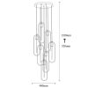 Industrial Wall Lamp, Black & Vintage, 17 x 25 cm, Height 36 cm | Metal Body, E27 Socket Max 40W | Stylish Lighting for Modern Spaces
