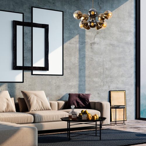 Industrial Wall Lamp, Black & Vintage, 17 x 25 cm, Height 36 cm | Metal Body, E27 Socket Max 40W | Stylish Lighting for Modern Spaces